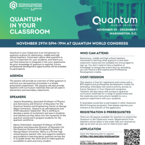 QWC Session: Quantum in your classroom